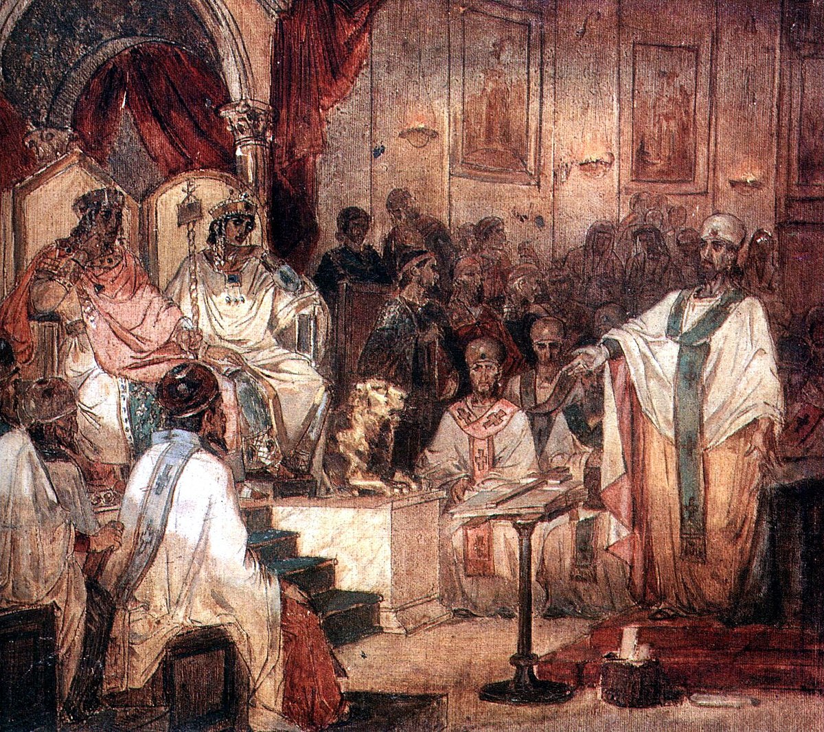 Illustration of the Council of Chalcedon.