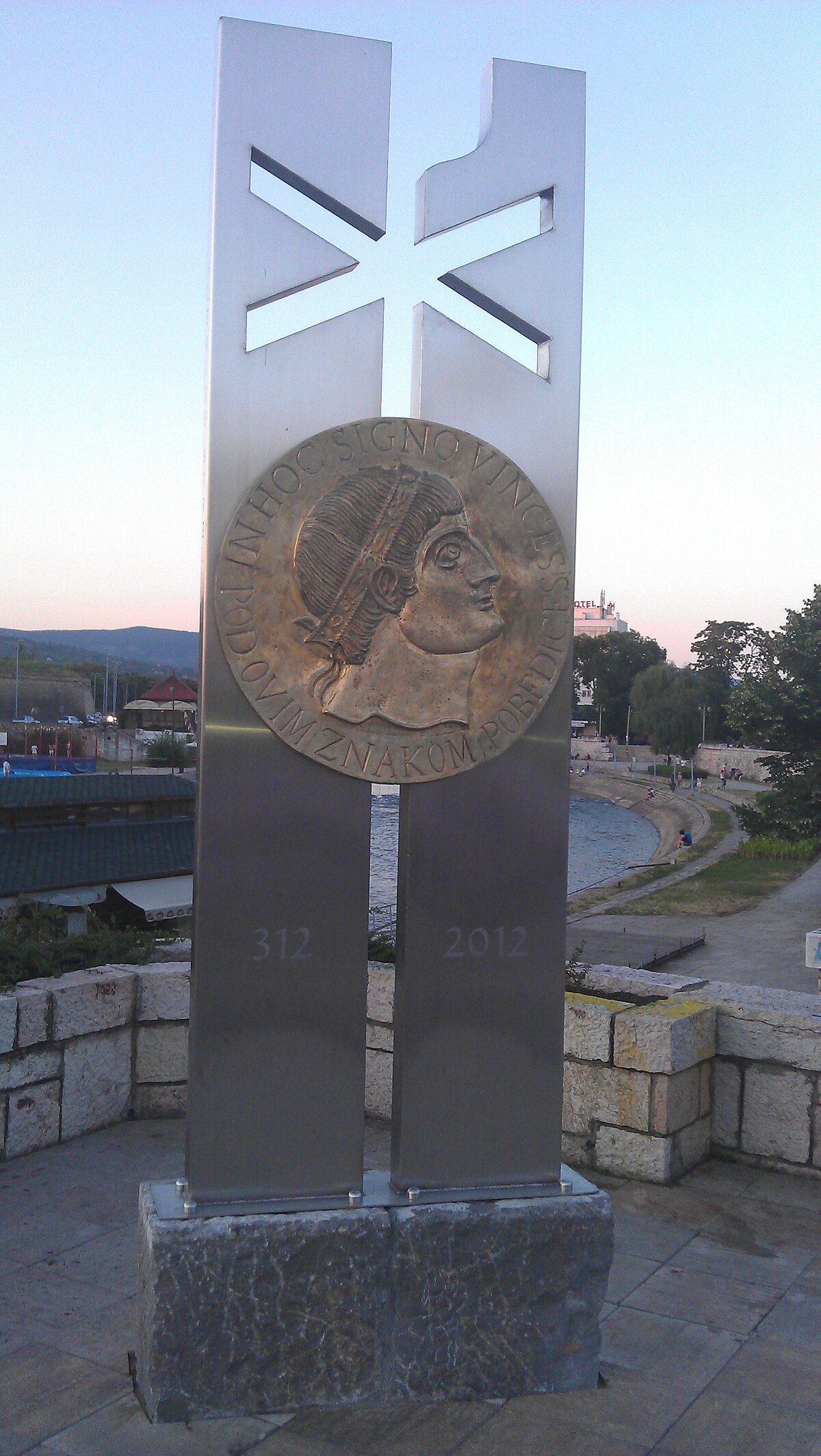Monument to Constantine the Great in Nis.